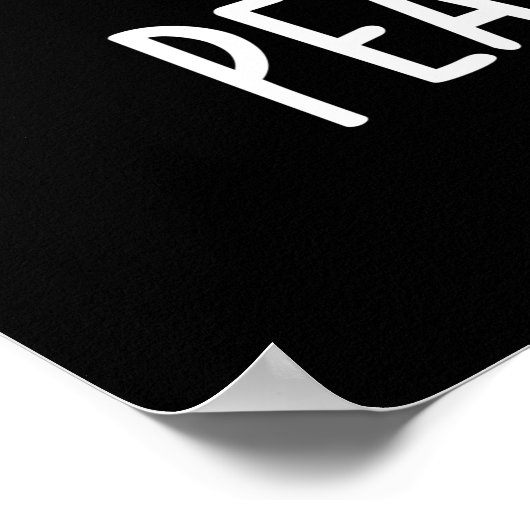 Peanut Butter Funny Nut Puck Dark BG Poster (Ecke)