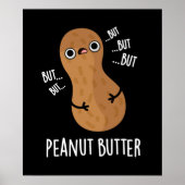 Peanut Butter Funny Nut Puck Dark BG Poster (Vorne)