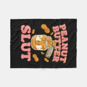 Peanut Butter Funny Peanut Butter Lovers Apparel  Fleecedecke (Vorderseite (Horizontal))