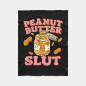 Peanut Butter Funny Peanut Butter Lovers Apparel Fleecedecke (Vorderseite)