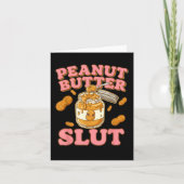 Peanut Butter Funny Peanut Butter Lovers Apparel  Karte (Vorderseite)