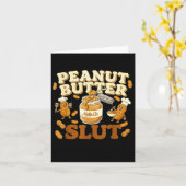 Peanut Butter Funny Peanut Butter Lovers Apparel Karte (Gelbe Blume)