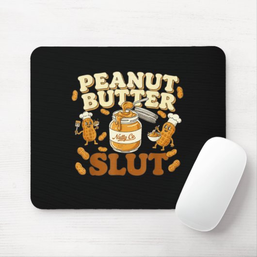 Peanut Butter Funny Peanut Butter Lovers Apparel Mousepad (Mit Mouse)