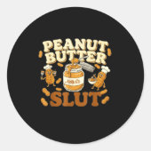 Peanut Butter Funny Peanut Butter Lovers Apparel Runder Aufkleber (Vorderseite)
