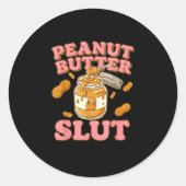 Peanut Butter Funny Peanut Butter Lovers Apparel  Runder Aufkleber (Vorderseite)