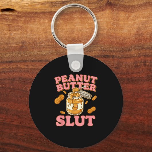 Peanut Butter Funny Peanut Butter Lovers Apparel Schlüsselanhänger (Vorderseite)