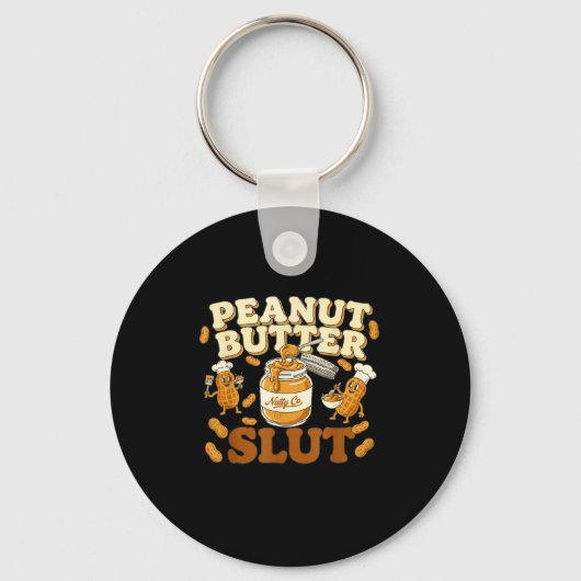 Peanut Butter Funny Peanut Butter Lovers Apparel Schlüsselanhänger (Vorderseite)