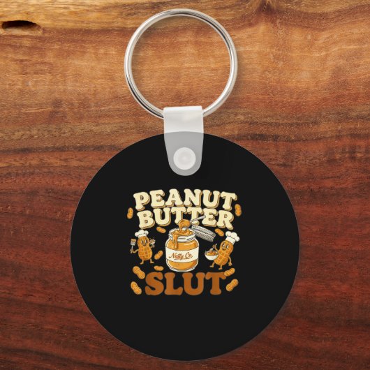 Peanut Butter Funny Peanut Butter Lovers Apparel Schlüsselanhänger (Vorderseite)