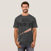 Peanut Butter Gelee mit Baseball-Baseball-Bat-Paar T-Shirt (Vorne ganz)