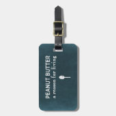 Peanut Butter Gepäckanhänger (Vorderseite vertikal)