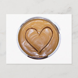 Peanut Butter Herz Postkarte