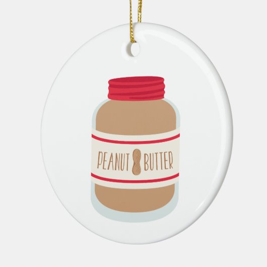 Peanut Butter Jar Keramik Ornament (Links)