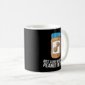 Peanut Butter Jar nur ein Junge, der Erdnuss Hinte Kaffeetasse (VorderseiteRechts)