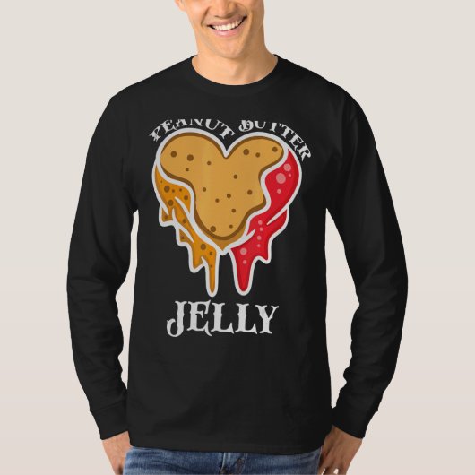 Peanut Butter Jelly Couple Matching Butter Sandwic T-Shirt (Vorderseite)