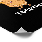 Peanut Butter Jelly Cute Couple Better Together De Poster (Ecke)