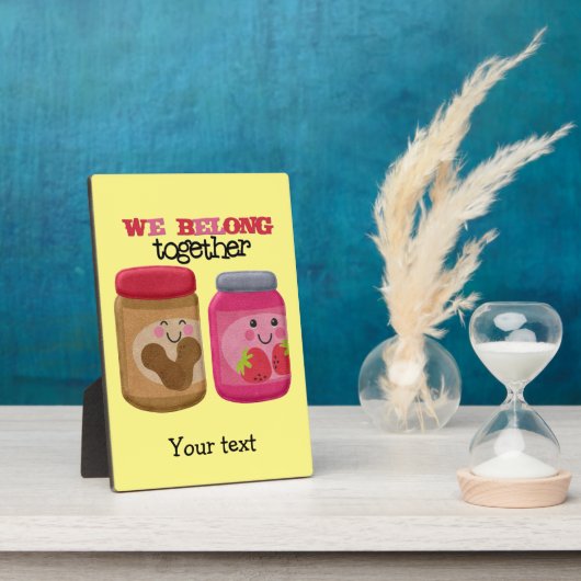Peanut Butter & Jelly Foto Plaque Fotoplatte (Seite)