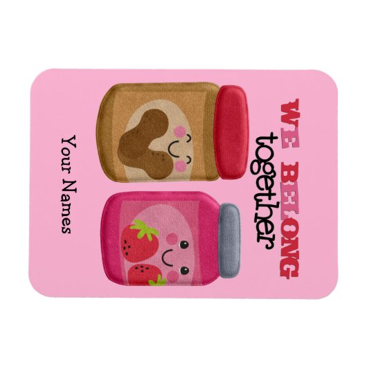 Peanut Butter & Jelly Magnet (Horizontal)