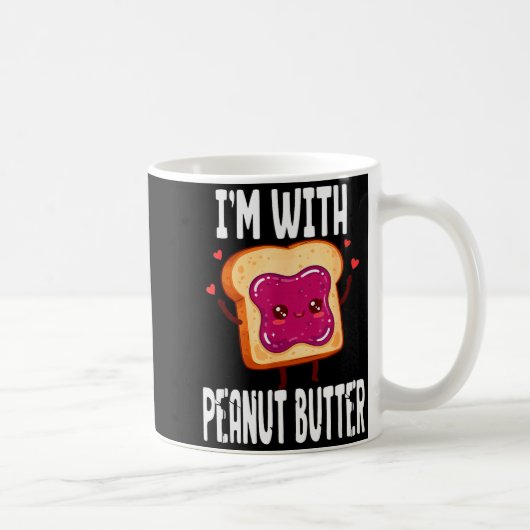 Peanut Butter Jelly Matching Couples Halloween Fun Kaffeetasse (Rechts)