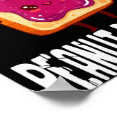 Peanut Butter Jelly Matching Couples Halloween Fun Poster (Ecke)