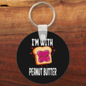 Peanut Butter Jelly Matching Couples Halloween Fun Schlüsselanhänger (Vorderseite)