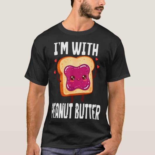 Peanut Butter Jelly Matching Couples Halloween Fun T-Shirt (Vorderseite)