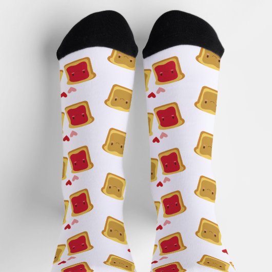 Peanut Butter & Jelly Pattern Socken (Oben)