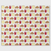 Peanut Butter Jelly Sandwich Brot Mittagessen Geschenkpapier (Flach)