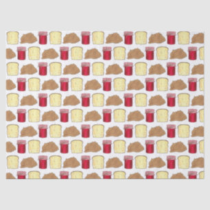 Peanut Butter Jelly Sandwich Brot Mittagessen Seidenpapier