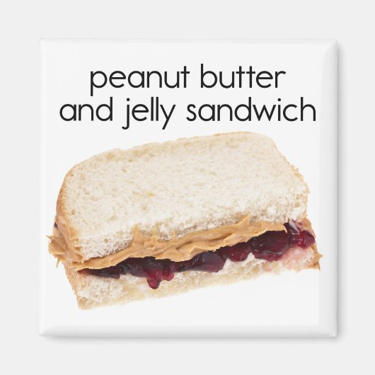 Peanut Butter & Jelly Sandwich Kühlschrank Magnet (Vorne)