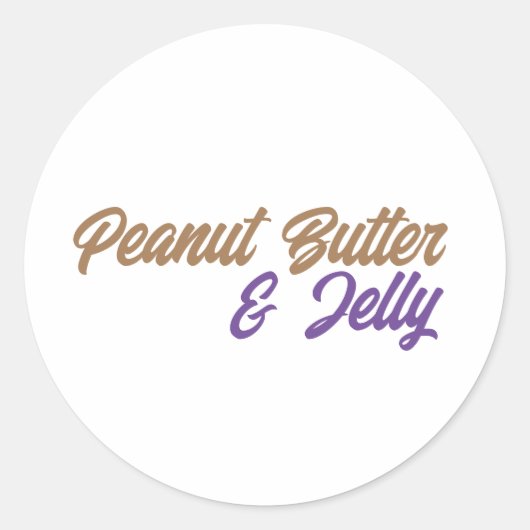 Peanut Butter & Jelly Sticker (Vorderseite)
