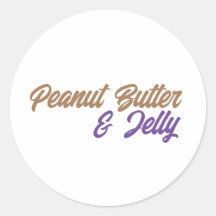 Peanut Butter & Jelly Sticker