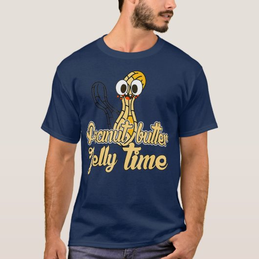 Peanut Butter Jelly Time Funny Peanut T-Shirt (Vorderseite)