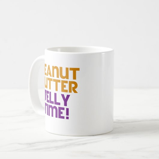 Peanut Butter Jelly Time Kaffeetasse (Vorderseite Links)