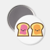 Peanut Butter Jelly Time! Magnet (Vorderseite/Rückseite)
