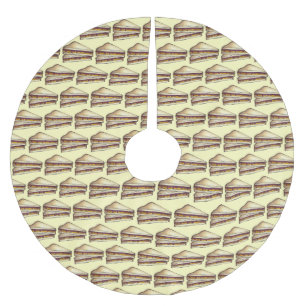 Peanut Butter Jelly Time PB&J Sandwich Brot Jam Polyester Weihnachtsbaumdecke