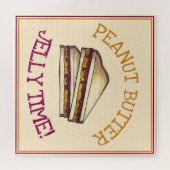 Peanut Butter Jelly Time PBJ Sandwich Lunch Feinsc Puzzle (Horizontal)