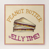 Peanut Butter Jelly Time PBJ Sandwich Lunch Feinsc Puzzle (Vertikal)