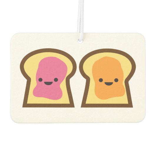 Peanut Butter & Jelly Toast Car Air Freshener Autolufterfrischer (Rückseite)