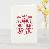 Peanut Butter Jelly Valentine Card Karte (Gelbe Blume)