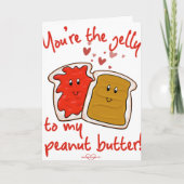 Peanut Butter & Jelly Valentine's Day Card Karte (Vorderseite)