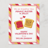 Peanut Butter & Jelly Valentine's Day Card Postkarte (Vorderseite)