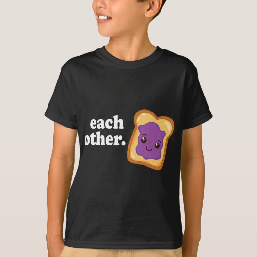 Peanut Butter & Jelly Women Men Valentine Matching T-Shirt (Vorderseite)