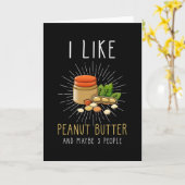 Peanut Butter Lover-Geschenk lustiges Zitat Karte (Gelbe Blume)