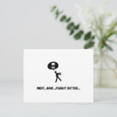 Peanut Butter Lover Postkarte (Stehend Vorderseite)