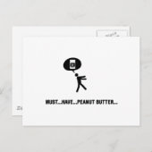 Peanut Butter Lover Postkarte (Vorne/Hinten)