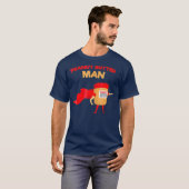 Peanut Butter Man Funny Superhero T-Shirt (Vorne ganz)