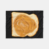 Peanut Butter On Bread Slice Costume Halloween Foo Fleecedecke (Vorderseite (Horizontal))