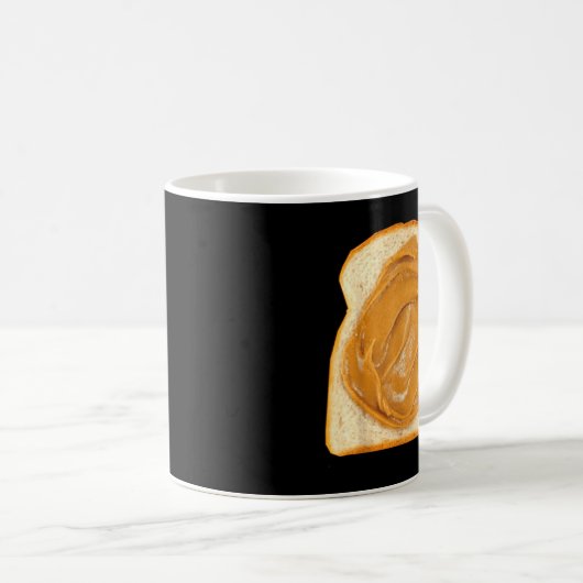 Peanut Butter On Bread Slice Costume Halloween Foo Kaffeetasse (VorderseiteRechts)