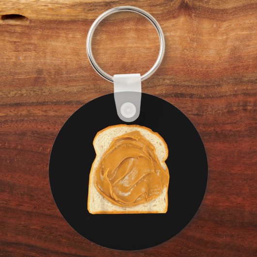 Peanut Butter On Bread Slice Costume Halloween Foo Schlüsselanhänger (Vorderseite)