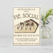 Peanut Butter Party Dessert Bake Sale Einladung (Stehend Vorderseite)